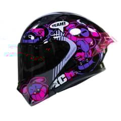 ICH - Casco moto 3120 turn on fc sm abatible con sun visor certificación dot 3cv