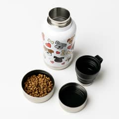 GENERICO - Botella Bebedero para mascotas 3 en 1 / 1 litro