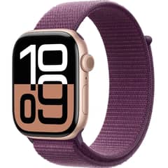 APPLE - Watch Series 10 GPS 46mm Rose Gold Aluminio Plum Loop Band