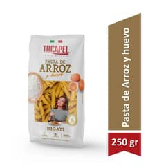 TUCAPEL - Pasta De Arroz Y Huevo Sin Gluten Rigati 250 Gr
