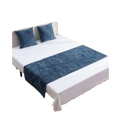GENERAC - PIECERA MAS 2 FUNDAS MODELO CHENILLE AZUL