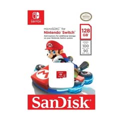 SANDISK - MEMORIA ORIGINAL MICRO SD 128 GB PARA NINTENDO SWITCH