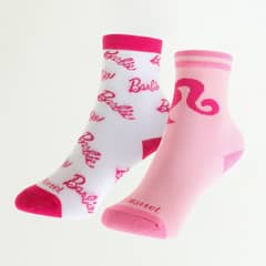 BARBIE - Pack Calcetines Niña Logos Blanco