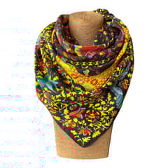 MAXO - Pañuelo de Seda de Sarga Mujer 130X130 CONSUELO