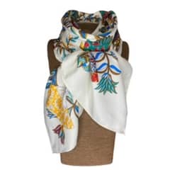 MAXO - Pañuelo de Seda de Sarga Mujer 130X130 MARCELA
