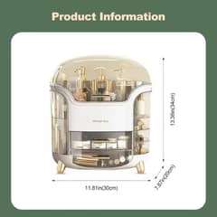 GENERICO - Caja Organizador De Cosméticos Maquillaje Con 4 Cajones