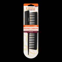 CANTU - Set Peines Fibra Carbono Resistentes Calor 2 Piezas