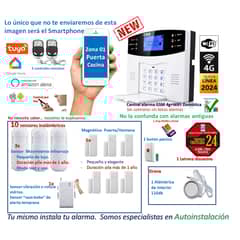 CASA TUYA - Alarma Gsm 4g Wifi Tuya Kit Económico Modelo 2024