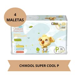 GENERICO - Pañales Chikool Super Cool Talla P (3 a 6 kg) X4 Paquetes