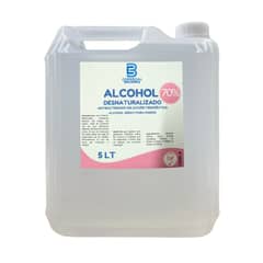 GENERICO - Alcohol Desnaturalizado al 70% Antibacterial 5L Con Registro ISP