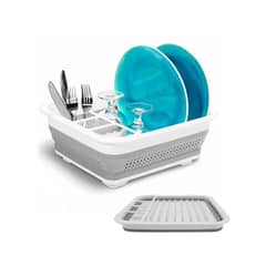 PUNTO STORE - Secaplatos Y Cubiertos Escurridor Plegable Para Cocina - Ps