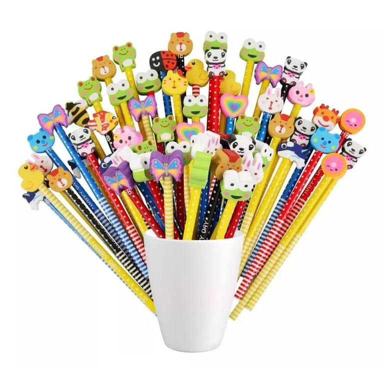 Set De 40 Lápices Niños Grafito Mina Colores Diseños