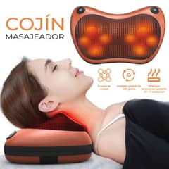MOVI - Cojín Masajeador Multifuncional 3 en 1 (Auto - Casa - Oficina)
