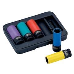 BAHCO - Juego De Dados De Impacto De Rueda 5 Pieza Bwss12p5