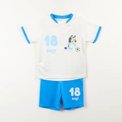 BLUEY - Conjunto Niño Futbol Blanco