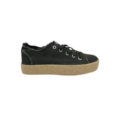 HERIEL - Zapatilla Negra Textil Mujer