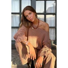 CALEDONIA LABEL - RUNA SWEATER ALGODÓN - MOCHA MOUSE