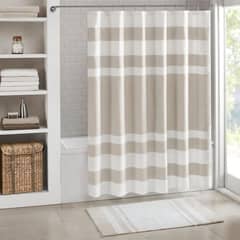 AZ AURAZEUS - Cortina De Baño Diseño Impermeable Tela Bano + 12 Ganchos Aura Zeus