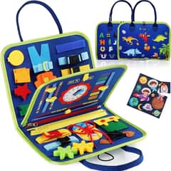 GENERICO - Tablero De Juguetes Educativos Sensoriales Montessori Azul