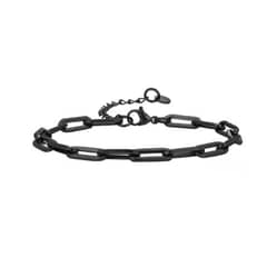 GOIA - Pulsera Cadena Hip Hop 185 cm Acero Inoxidable - Negra