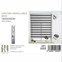 ANGELES DEL HOGAR - CORTINA ROLLER DUO LISA 120CM X 240CM