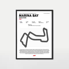 GENERICO - Cuadro Marina Bay Singapur Formula 1