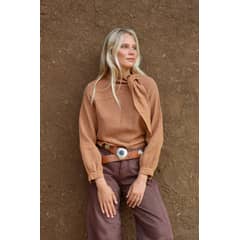 CALEDONIA LABEL - BLUSA TABASCO - CAFE