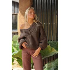 CALEDONIA LABEL - ECLAIR SWEATER - BROWN