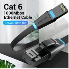 VENTION - Cable De Red Cat6 Certificado 2 Metros Flat 1000mbps