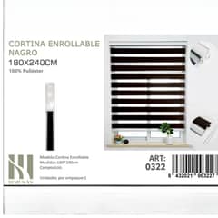 ANGELES DEL HOGAR - CORTINA ROLLER DUO LISA 180CM X 240CM