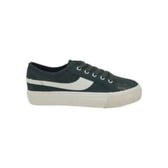HERIEL - Zapatilla Negra Lona Baja