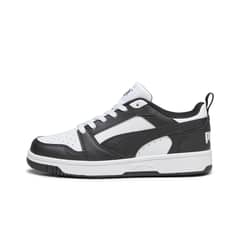 PUMA - Zapatilla Rebound V6 Cadete Negro - Blanco