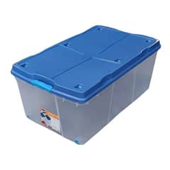 WENCO - Caja Organizadora 100 Litros Con Ruedas