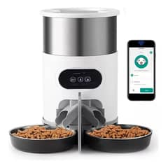PELUDINES - Dispensador Automático Alimentos Para Mascotas Doble Robot