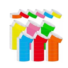 GENERICO - 600 Un Pulseras Tyvek De Papel 6 Colores De Eventos Fiestas
