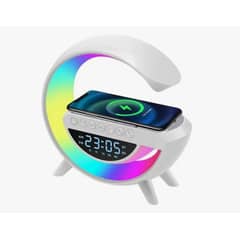 GENERICO - Lampara G Inteligente Cargador Reloj Altavoz Radio Luz Color