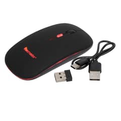 TECMASTER - Mouse Dual Recargable Inalámbrico Bluetooth Negro
