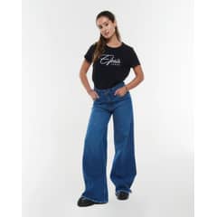 EFESIS - JEANS SELENA PALAZZO PINZA EN TRASERO - Azul