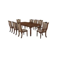 ECOMUSO - JUEGO DE COMEDOR ISABELLA 6 SILLAS + 2 SITIALES MESA CON EXTENCION