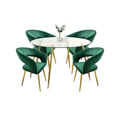 HABITA2 CHILE - Comedor Florencia Minimalista 120cm- 4 puesto Verde