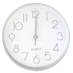 QUARTZ - Reloj decorativo de pared 25cm Plateado DBG1660