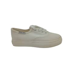 HERIEL - Zapatilla Blanca Textil Mujer