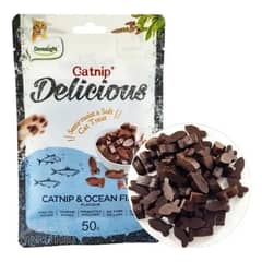 GENERICO - Snack Para Gatos Con Hierba Gatera Y Pescado De Océano 50 Gr
