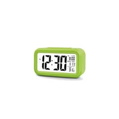 TECNOLAB - Reloj Despertador Pantalla Lcd Fecha Y Calendario Verde - Ps