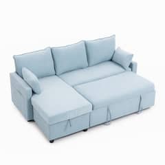 ELEMENT DESIGN - Sofá Cama Leticia Seccionals con Almacenamiento Oculto - Azul