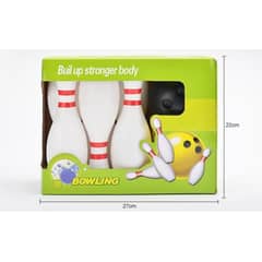 GENERICO - Set Juego De Bowling Plástico 6 Bolos Grandes Y Pelota