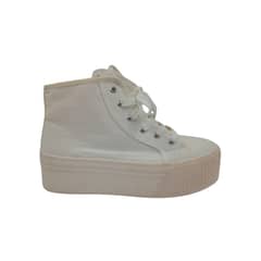HERIEL - Zapatilla Blanca Caña Mujer