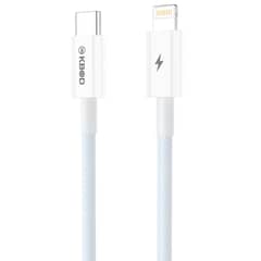 KBOD - Cable de Carga y Datos Trenzado Nylon 1mt CBO15 Para IP Azul