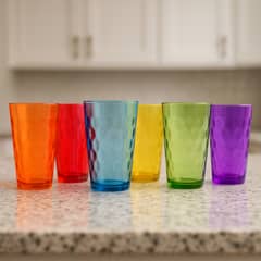 MICA - Set de Vasos Dots de Vidrio 6 Unidades