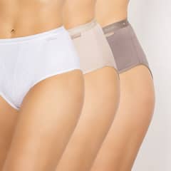 PALMERS - Calzón Pack de 3 Mujer Colores Blanco, Café y Azul